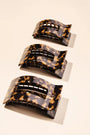 Tortoise Medium Flat Rectangle Hair Clip