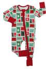 Boys Letter to Santa Zipper Romper
