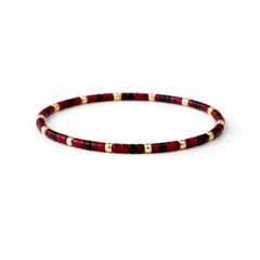 Endless Summer 14K Gold-Filled & Red Beaded Bracelet - 7"