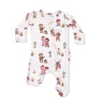 Vintage Cowgirls - 2 Way Zipper Footie