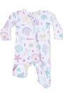 Beach Days - 2 Way Ruffle Back Zipper Footie