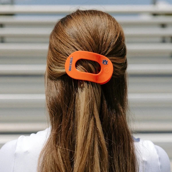 Collegiate Flat Round Hair Clip