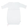 White baby gown on a white background