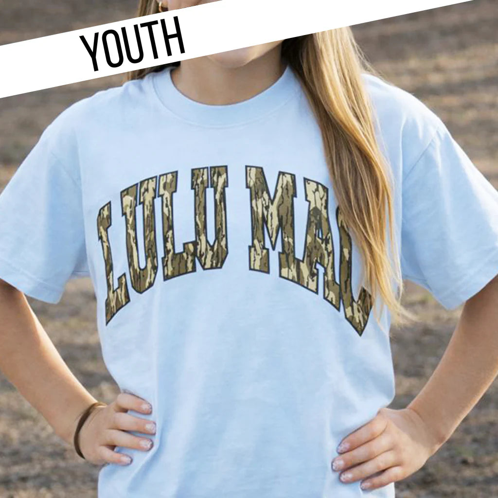 Girlie Girl Original - Lulu Mac Comfort Color Mossy Oak Tee