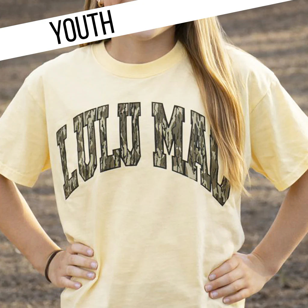 Girlie Girl Original - Lulu Mac Comfort Color Mossy Oak Tee